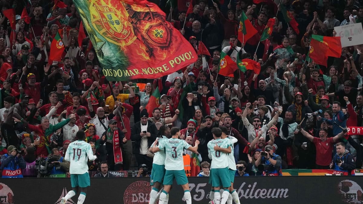Portugal arrasó en Copenhague: Vitinha y João Félix destrabaron el 4-2 ante Dinamarca y estiran el pleno de victorias