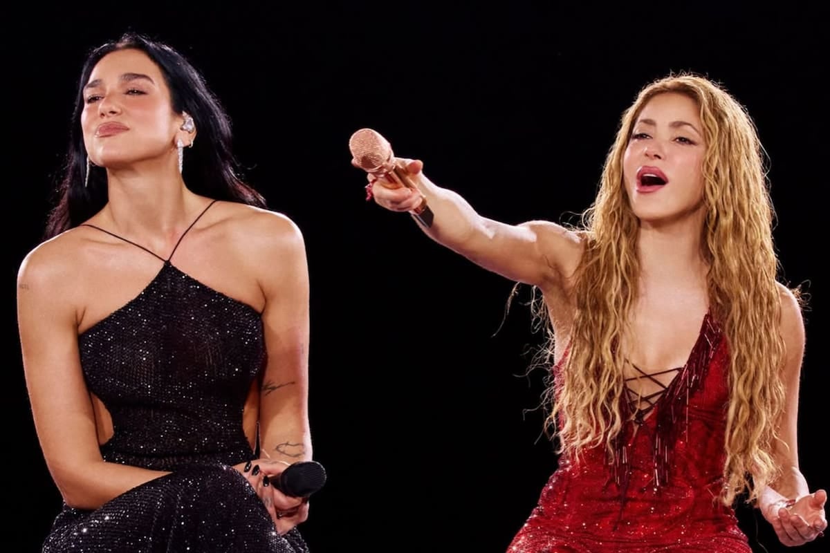 La noche en que Shakira y Dua Lipa dejaron de ser un cruce de versiones y se subieron al mismo escenario