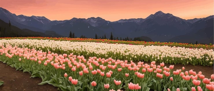 Trevelin se pone en modo flor: el campo de tulipanes vuelve a abrir y hay que anotarse