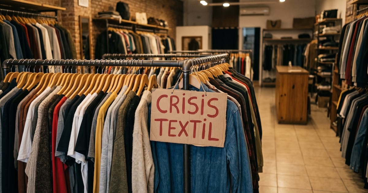 La industria textil argentina atraviesa su peor ciclo desde 2023 con una producción 22,6% menor y más de 28.000 puestos de trabajo perdidos