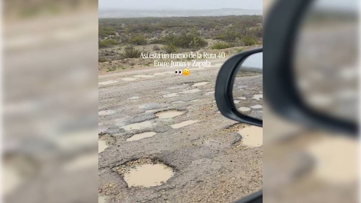 Treinta kilómetros de pozos en la Ruta 40 neuquina: el tramo que ningún viajero quiere repetir