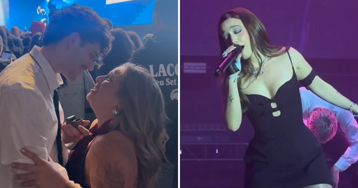 La propuesta de casamiento que se robó el show de Ángela Torres en Santa Fe