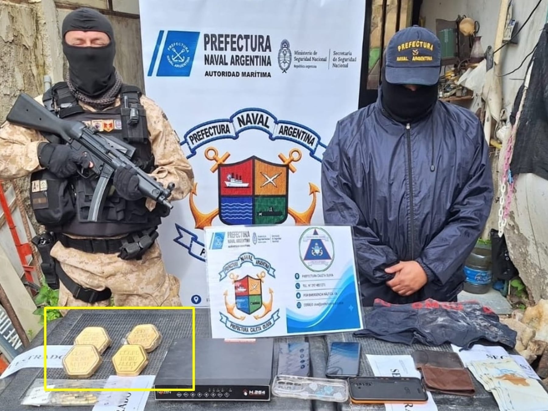Caleta Olivia: confirman que las piezas secuestradas eran una aleación industrial y no lingotes de oro