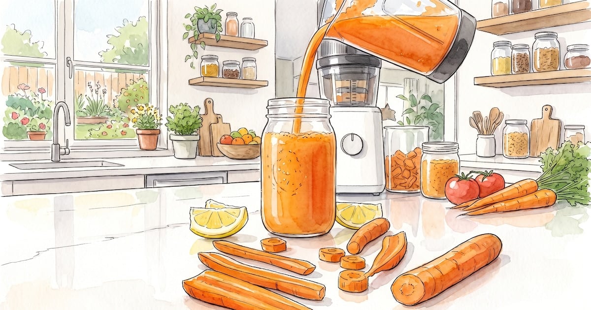 El jugo de zanahoria no es la zanahoria: por qué la diferencia importa en la mesa argentina