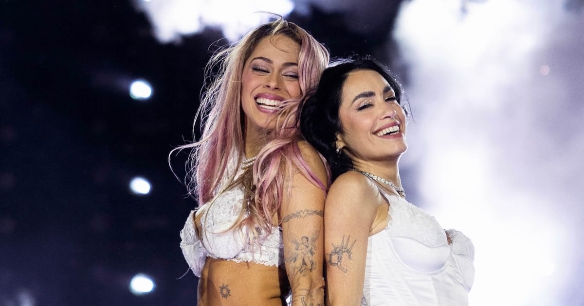 Lali llevó a Tini y Marilina aRiver con un guiño a Madonna